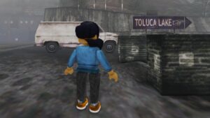 Скриншот Roblox Silent Hill 2 на фоне указателя Toluca Lake